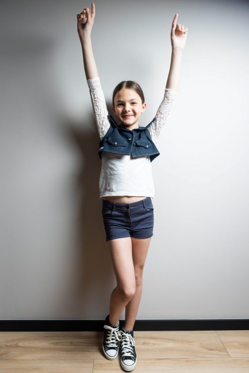 FifiStar - Short Bleu - Mode Enfant - Vêtement Enfant Fille Artisanal - Made in France