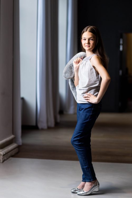 FifiStar - Jean Denim Daria - Mode Enfant - Vêtement Enfant Fille Artisanal - Made in France