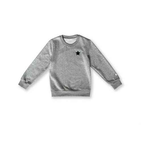 FifiStar - Sweat Gris Etoile - Mode Enfant - Vêtement Enfant Fille Artisanal - Made in France