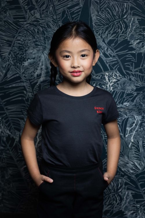 FifiStar - Tshirt French Kiss - Mode Enfant - Vêtement Enfant Fille Artisanal - Made in France