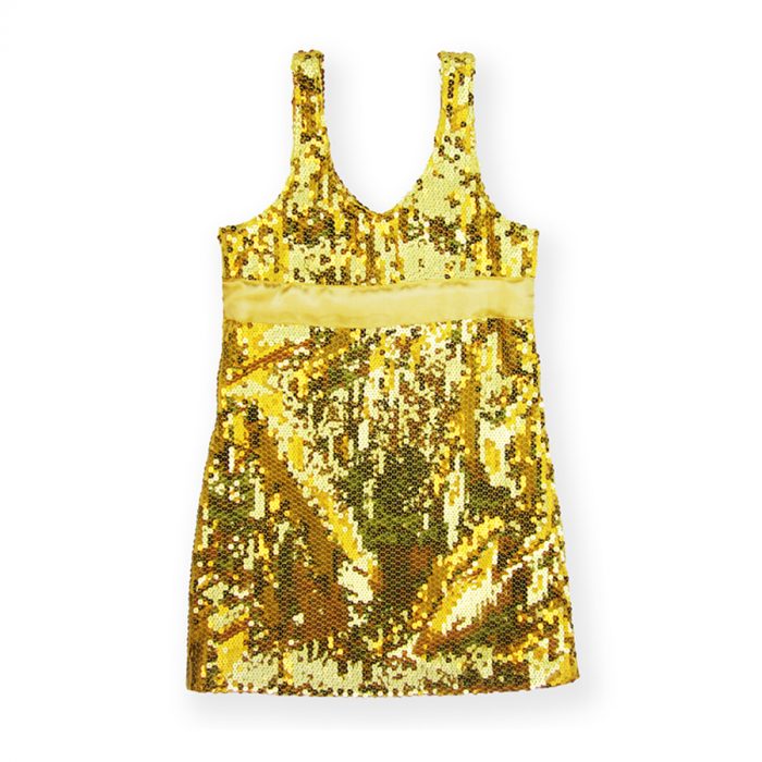 FifiStar - Robe dorée - Mode Enfant - Vêtement Enfant Fille Artisanal - Made in France