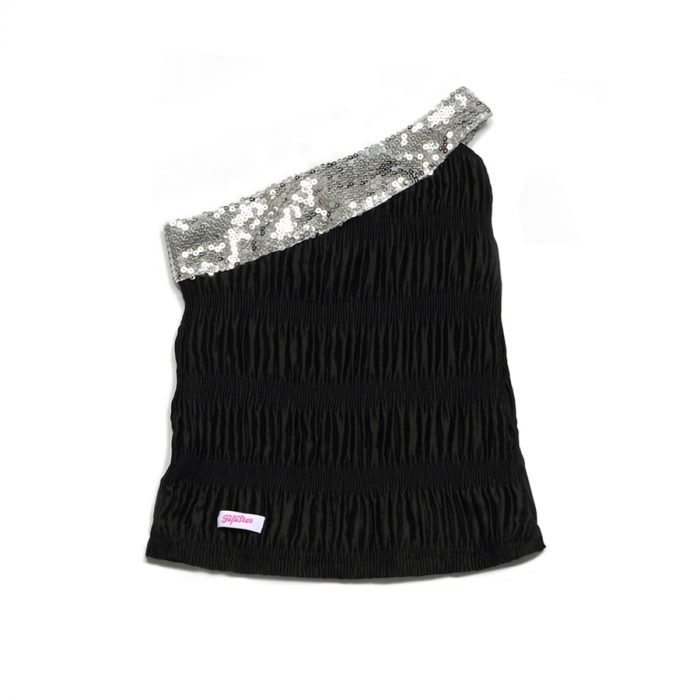 FifiStar - Top Sequins Argenté - Mode Enfant - Vêtement Enfant Fille Artisanal - Made in France