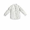 Chemise-blanche-enfant-fille-pois-bleu-marine-verso