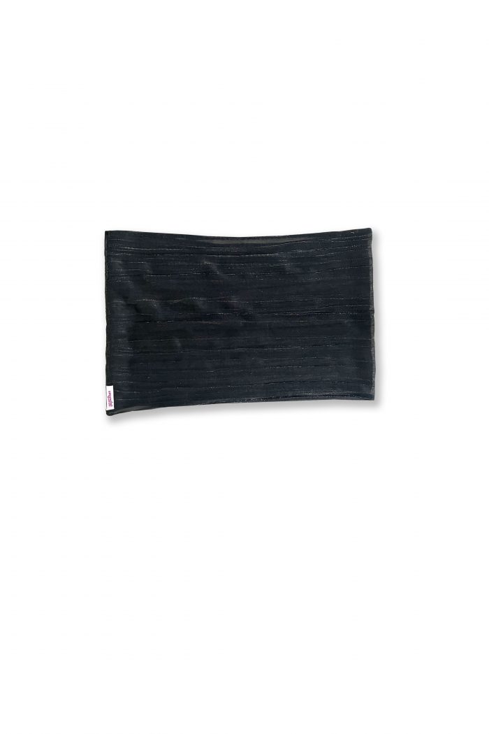 Echarpe-enfant-fille-lurex argente-recto