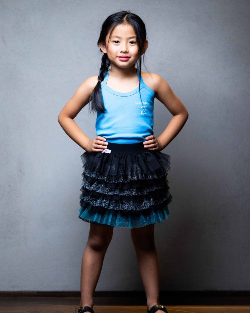 Jupe-enfant-fille-volants-tulle-noir-turquoise-1