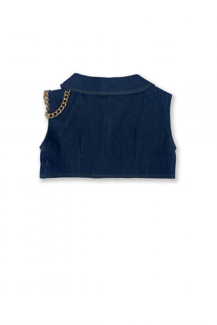 Mini-veste-jean-fille-details-dores-verso