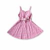 Robe-fille-rose-pois-Sixties-verso2