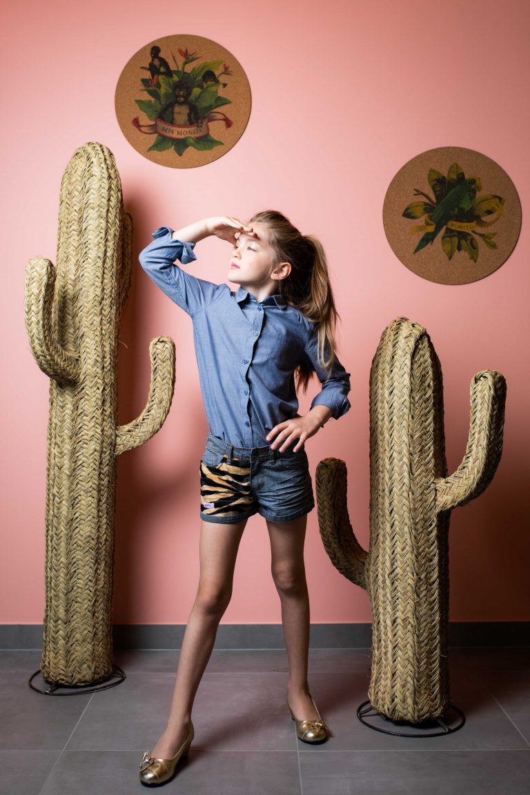 short-enfant-fille-denim-empiecements-leopard
